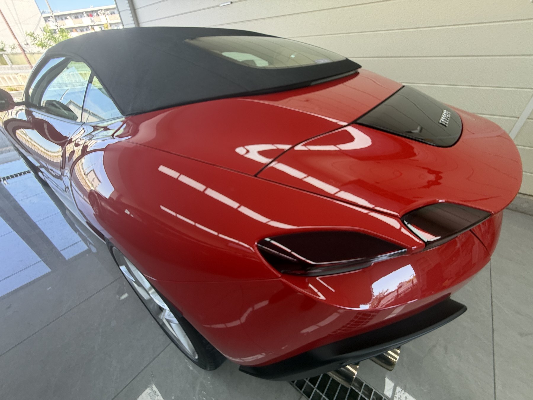 ローマスパイダー リア・ソフトトップ EISUI透明PPF 大阪