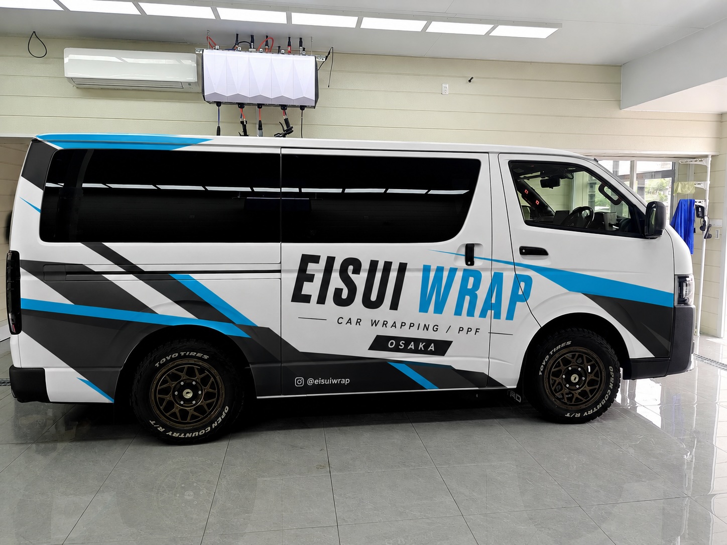 大阪 法人 商用車 ハイエース ラッピング 社用車 レンタカー対応