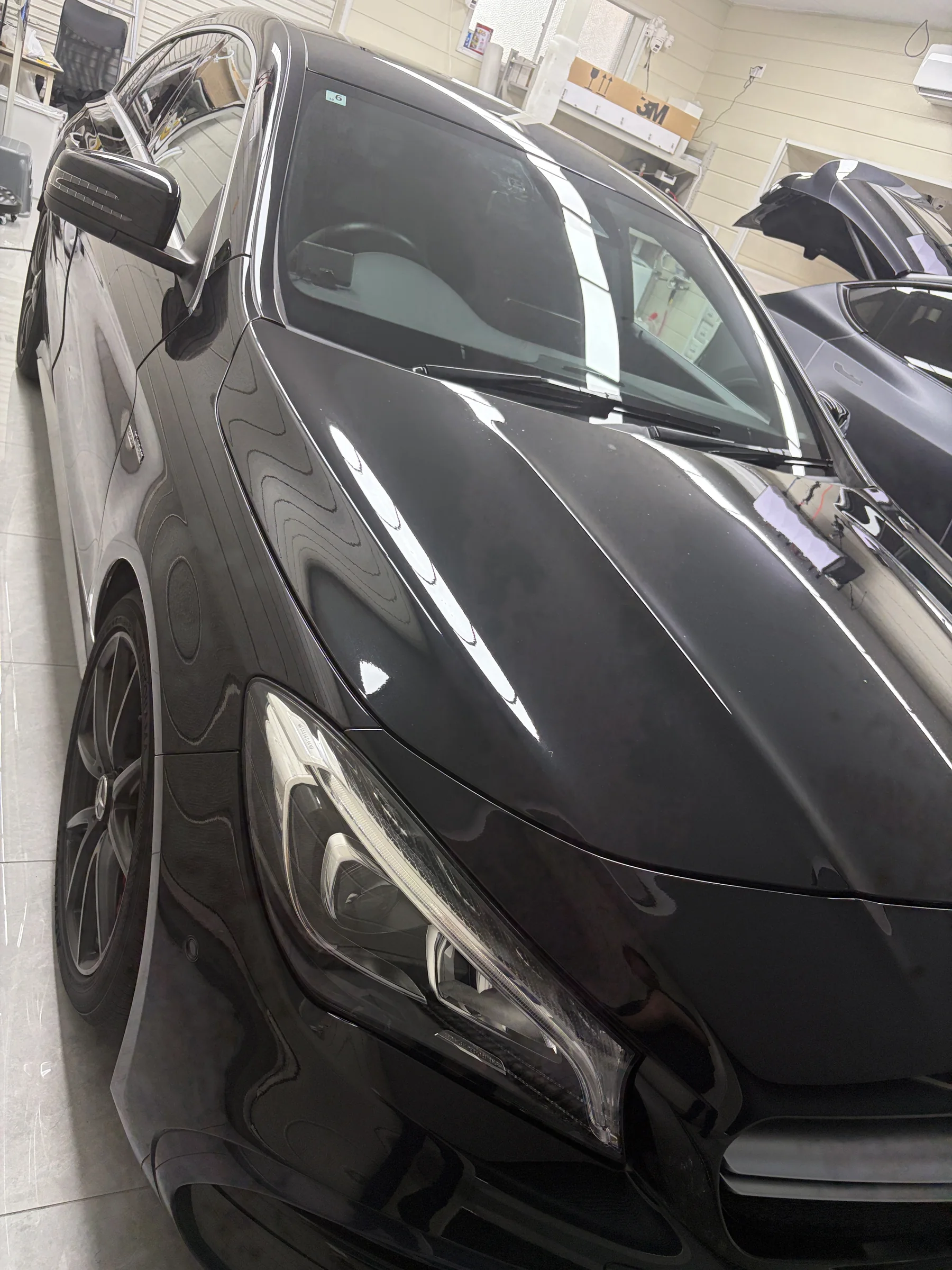 旧型Mercedes-AMG CLA45 ブラック 大阪 EISUI WRAP施工車両