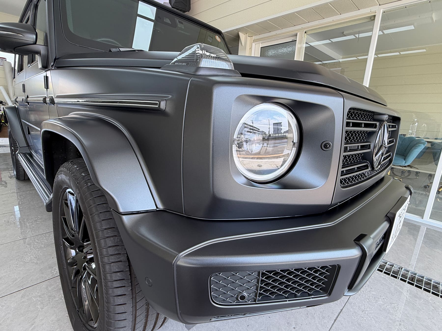 Mercedes-Benz G400d matte PPF case study in Osaka