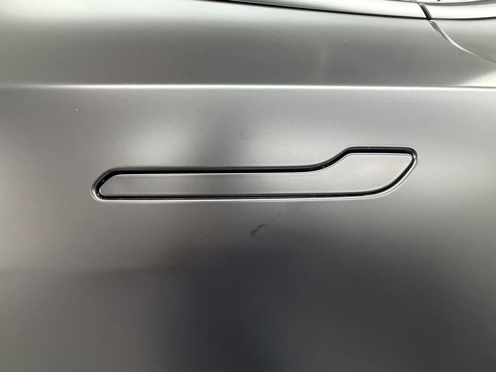 大阪 テスラ Model Y 透明マットPPF ドアハンドルまわり