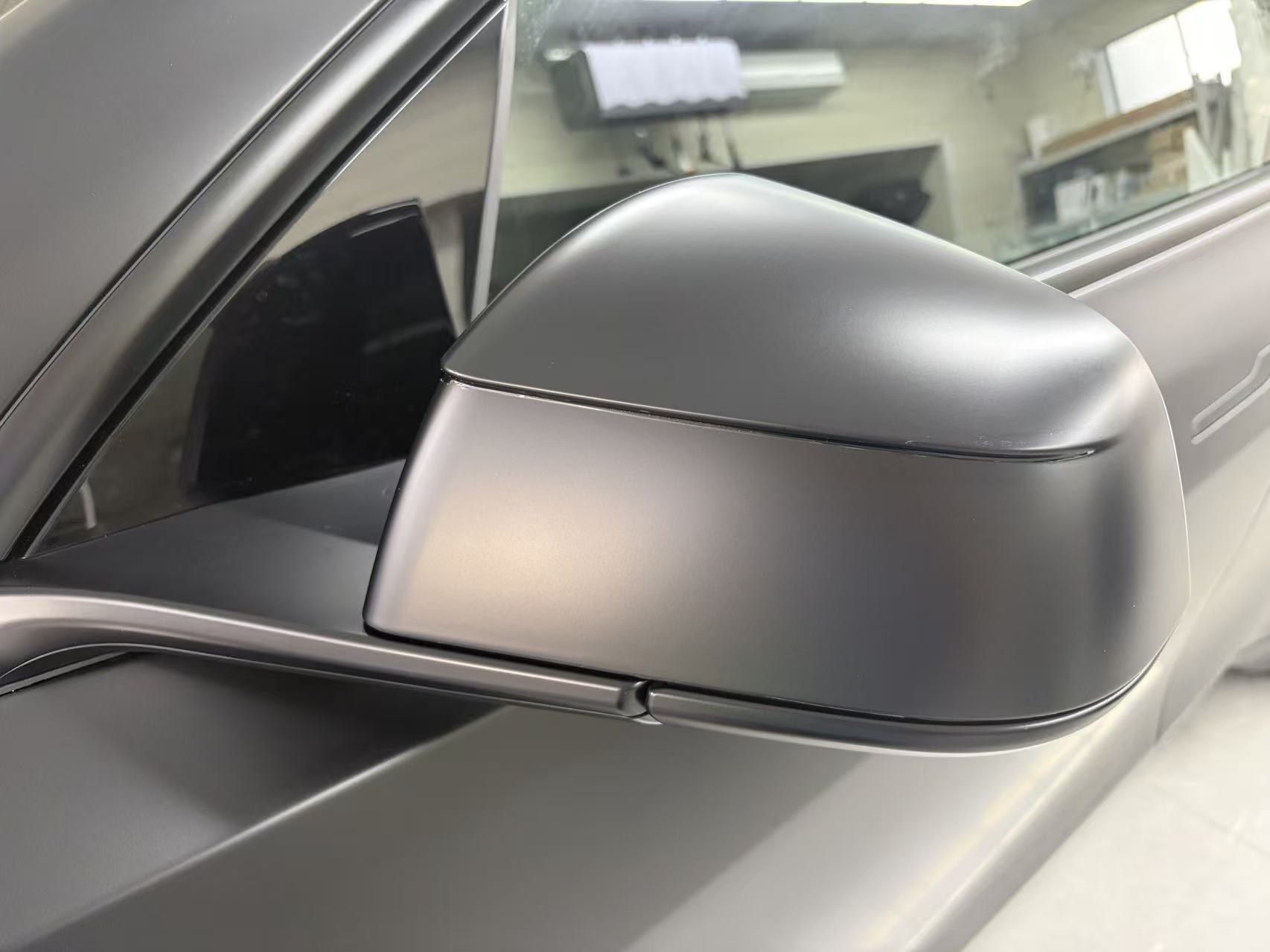 大阪 テスラ Model Y 透明マットPPF ドアミラー