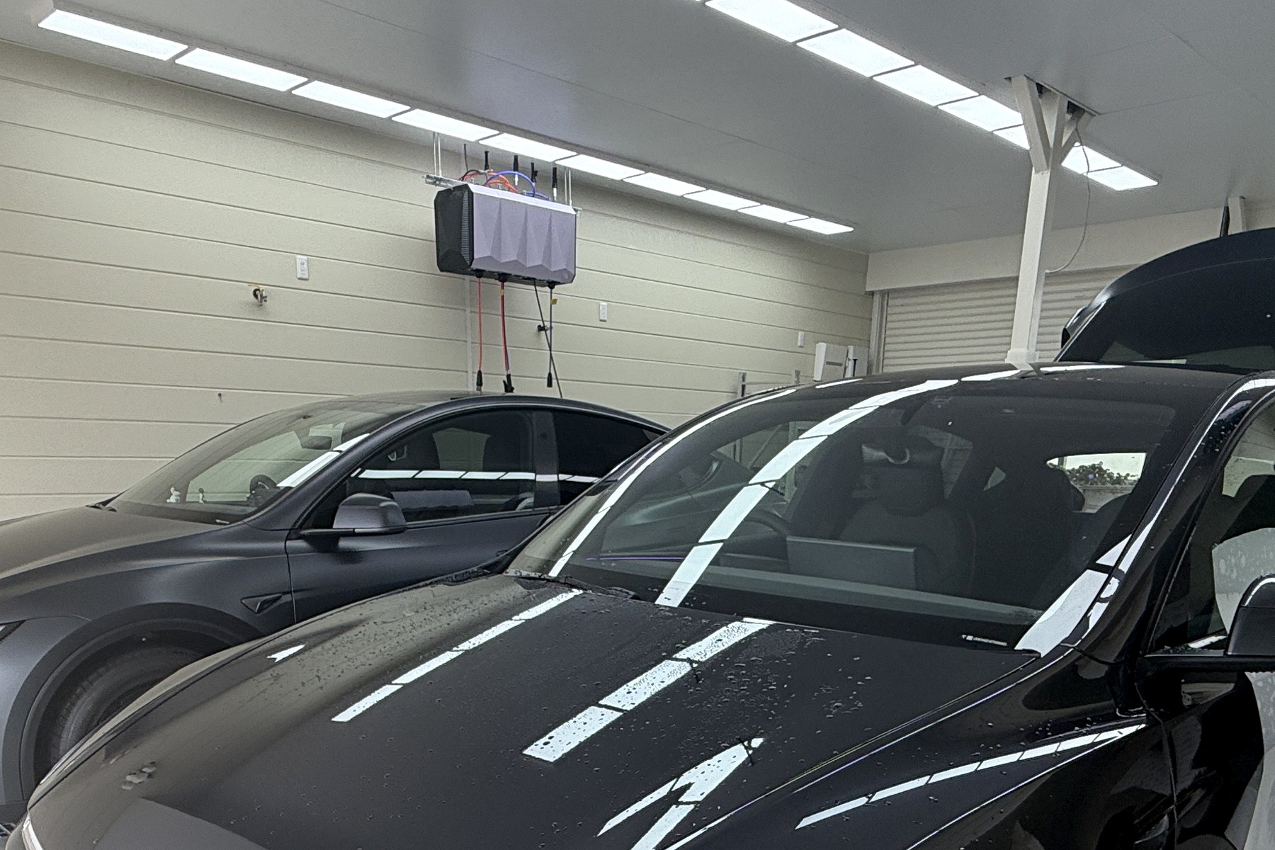 テスラ Model Y 透明マットPPF 施工中の質感変化