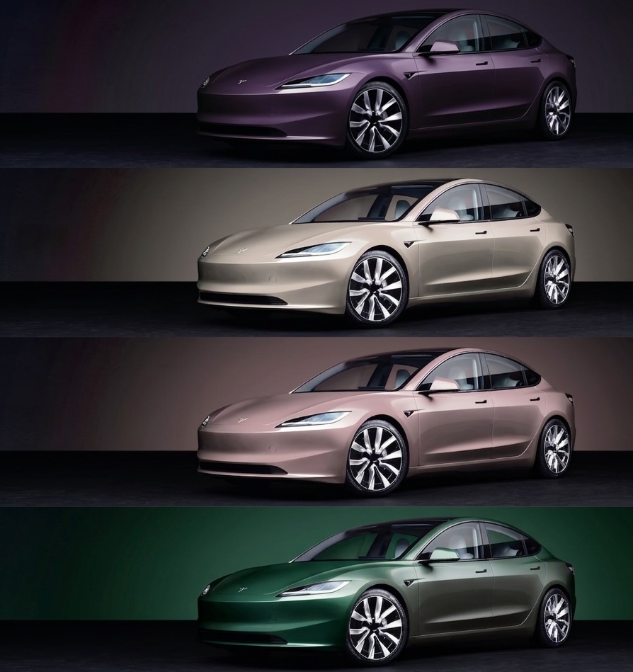 特斯拉 Model 3 推荐贴膜颜色