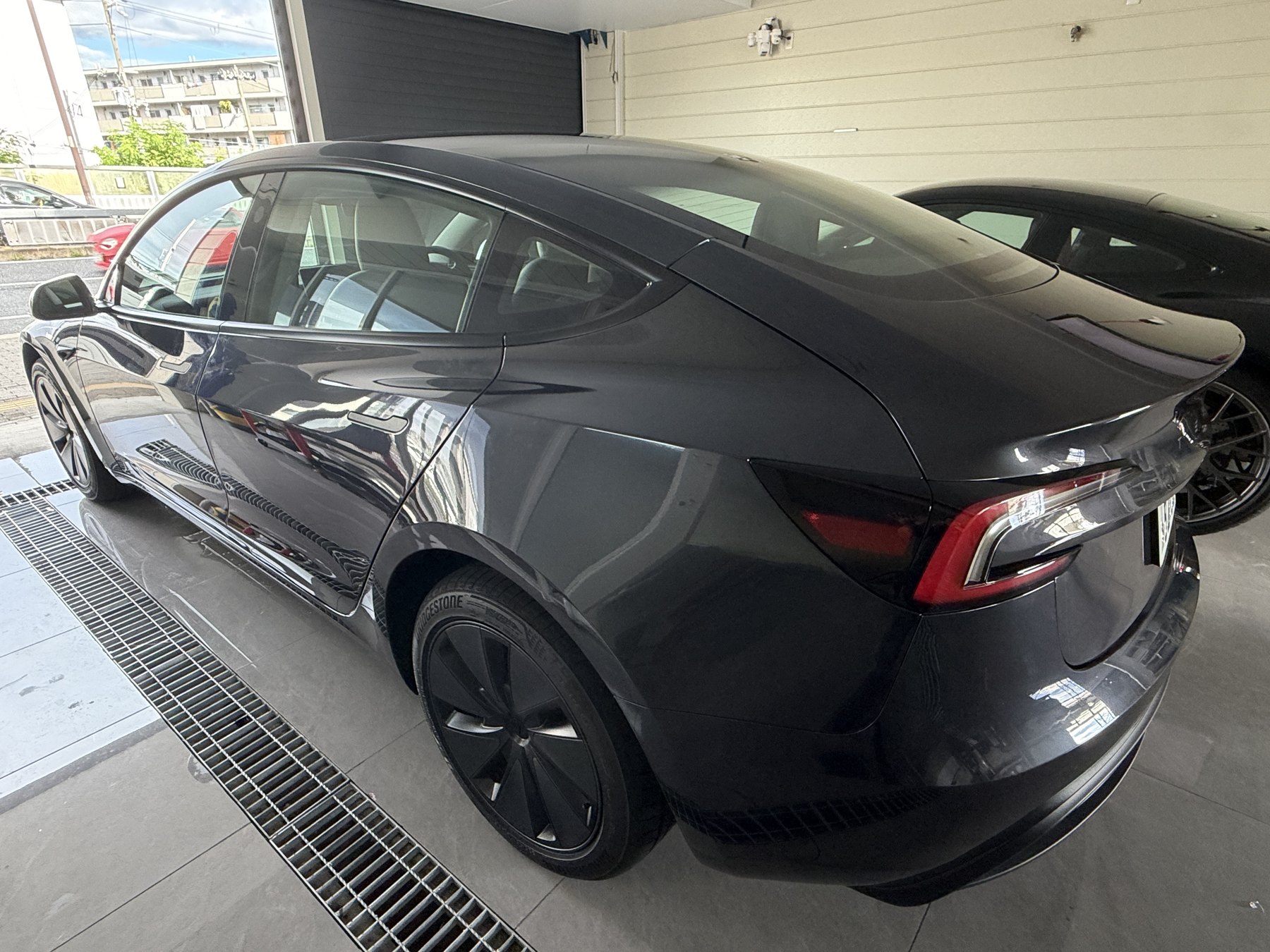 2026 Tesla Model 3 Stealth Grey before matte clear PPF