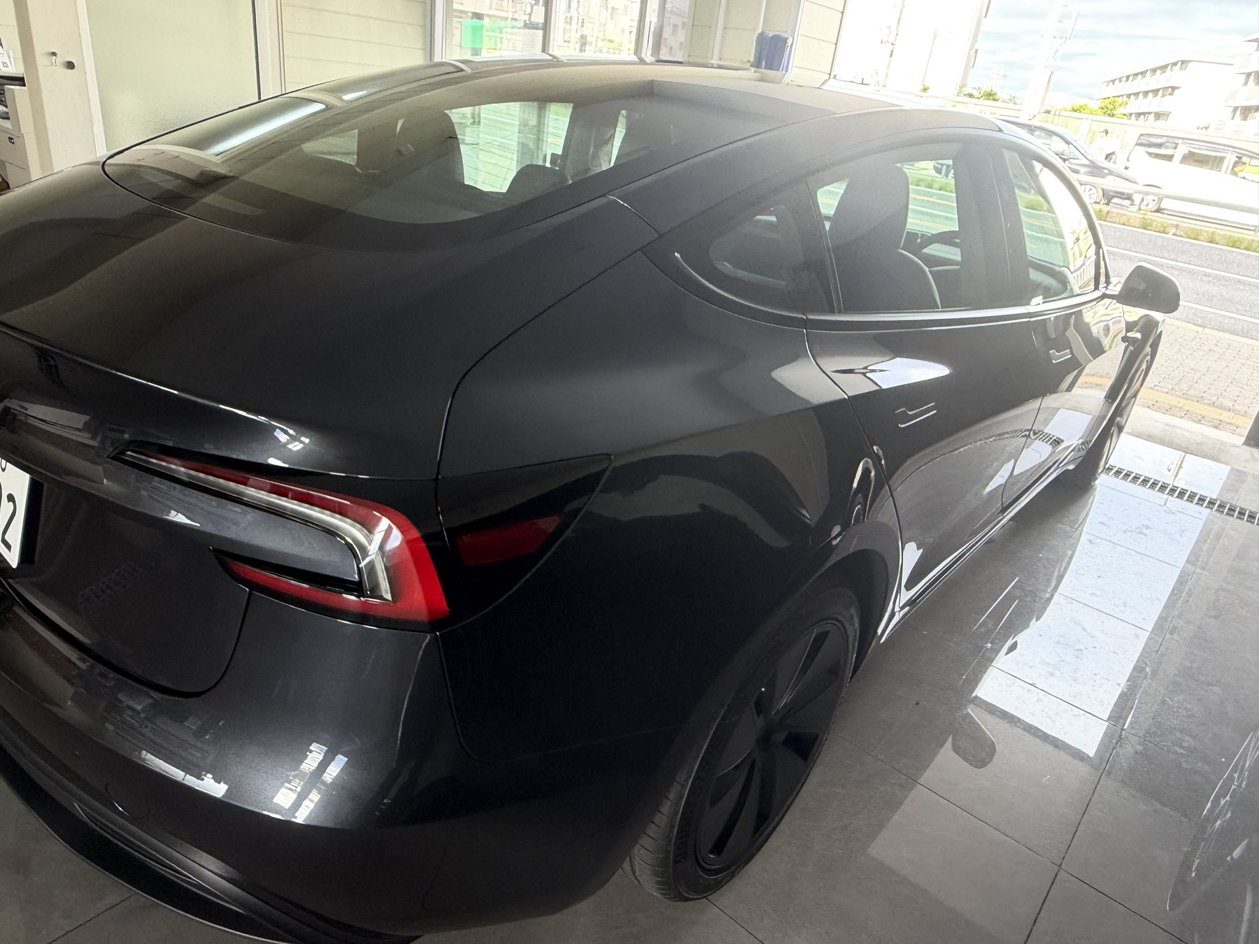 2026 Tesla Model 3 Stealth Grey before matte clear PPF