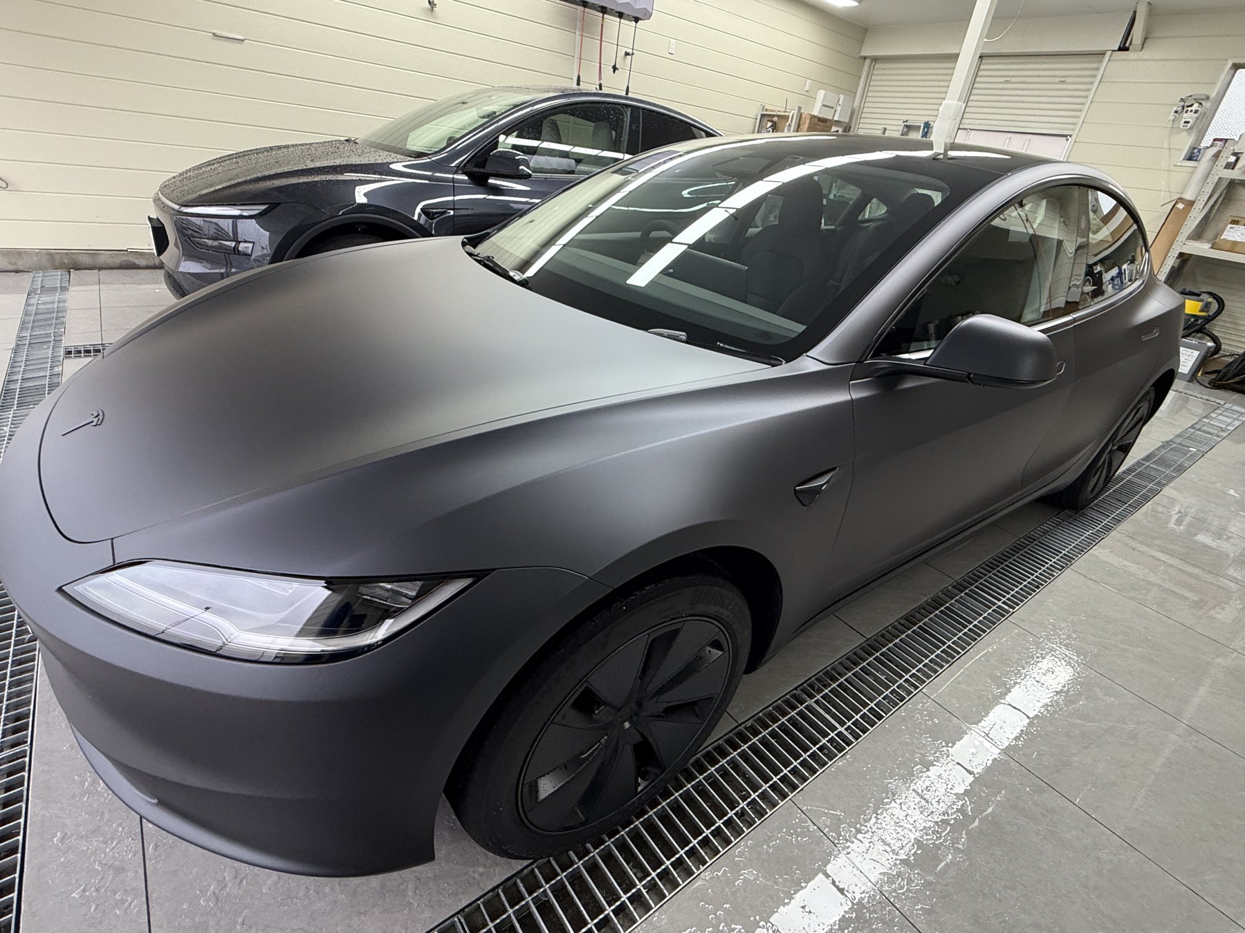 2026 Tesla Model 3 Stealth Grey after EISUI matte clear PPF