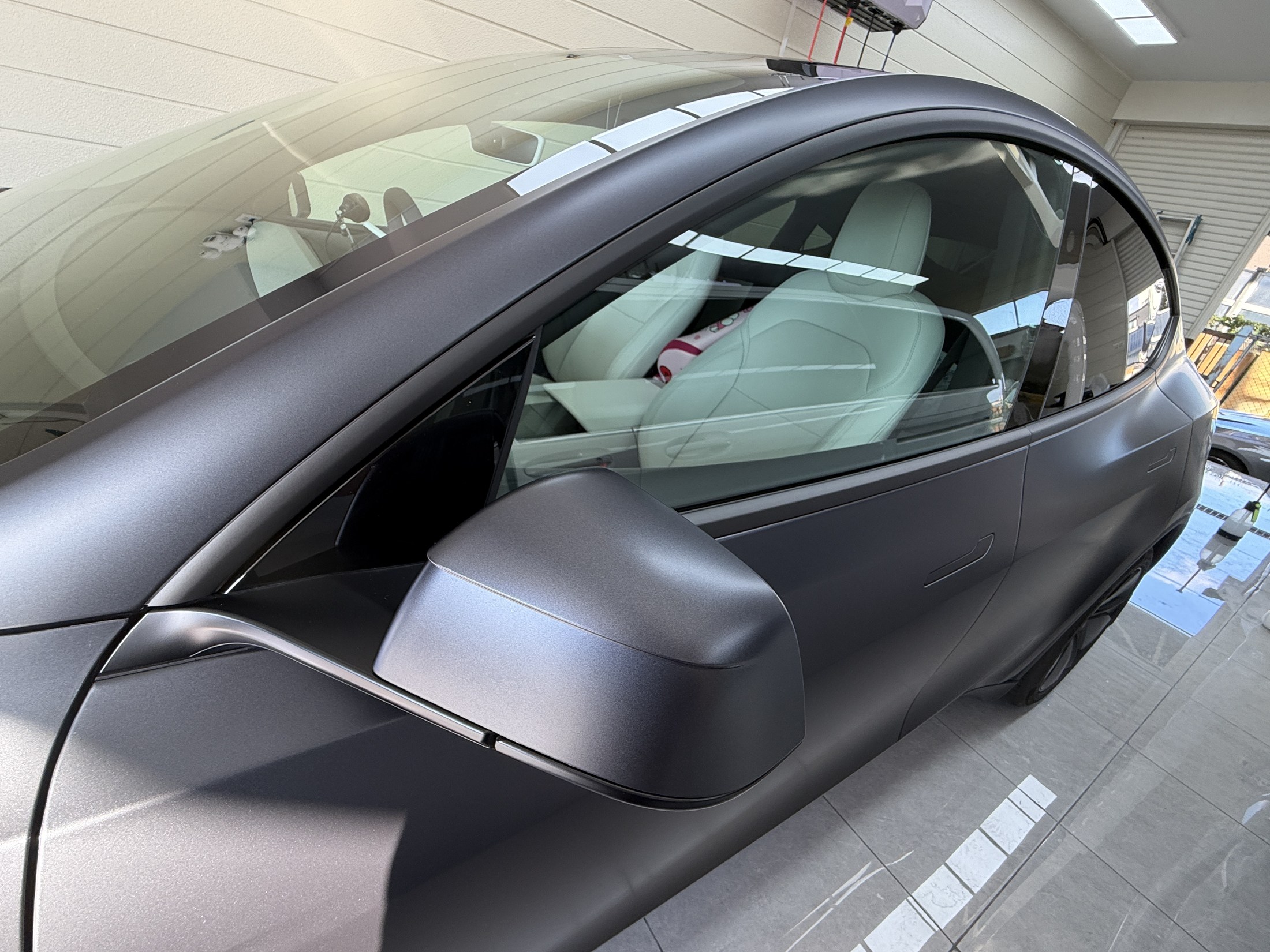 Model Y doors and side after matte clear PPF