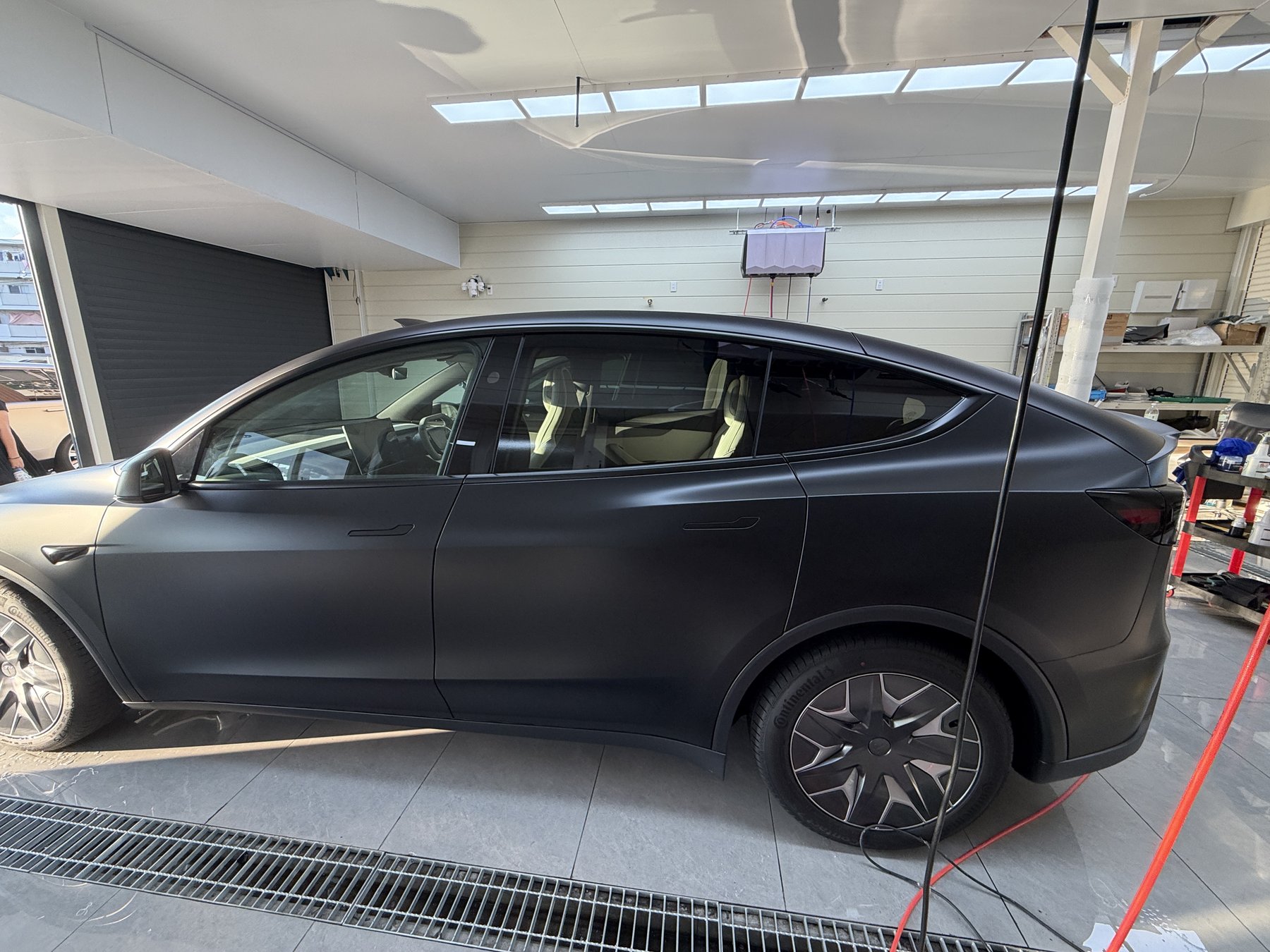 Tesla Model Y L after matte PPF