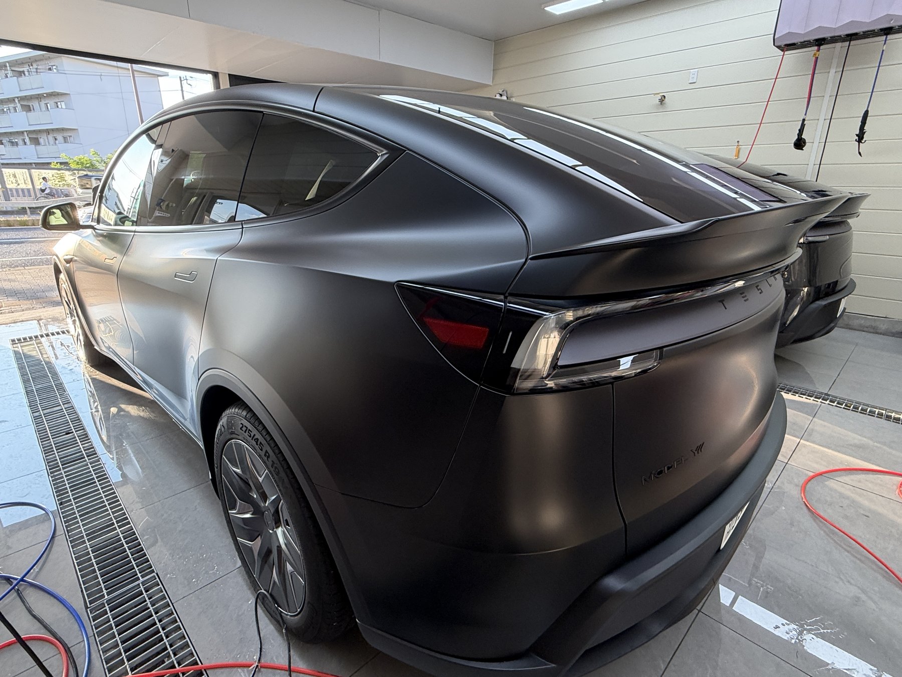 Tesla Model Y L after matte PPF