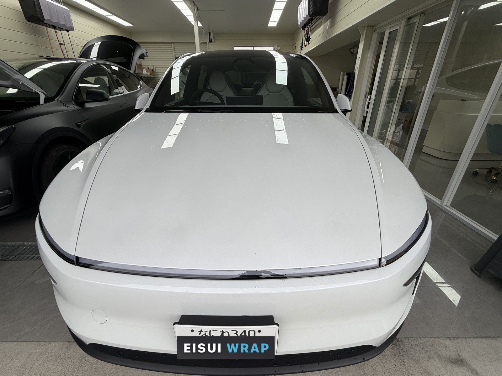2026 Tesla Model Y L front, before satin clear PPF installation
