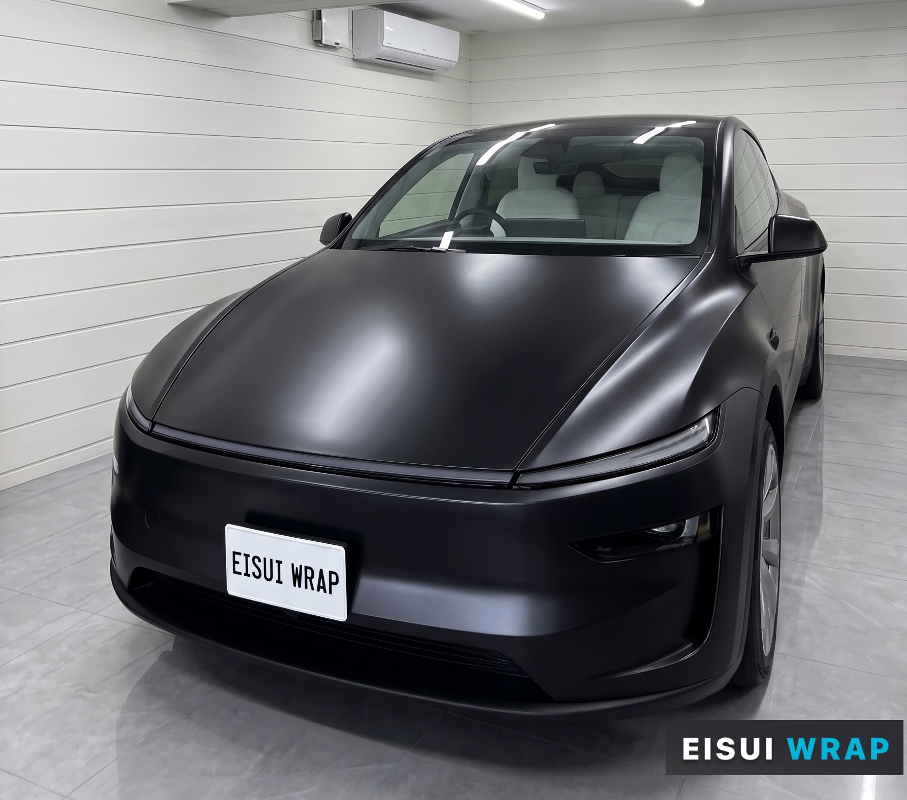 大阪 Tesla Model Y 透明マットPPF施工 EISUI WRAP