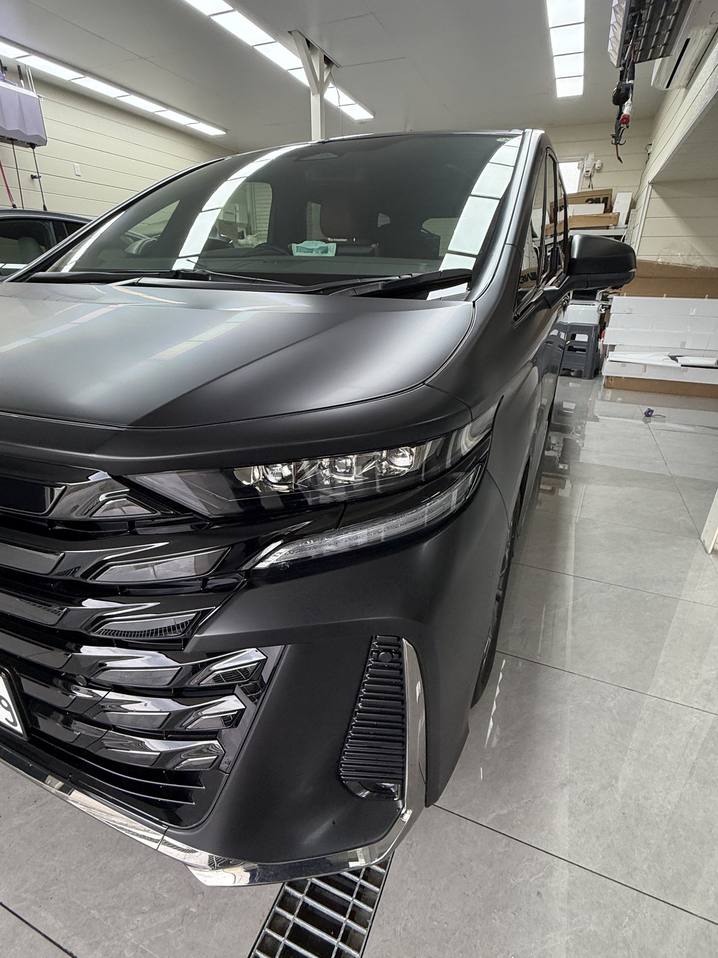 Vellfire satin PPF bonnet and front